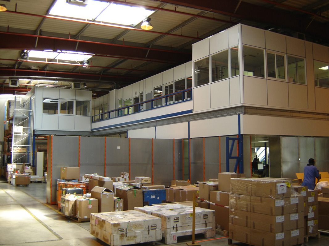 Extension en R+1 d'une mezzanine industrielle dans un entrepôt