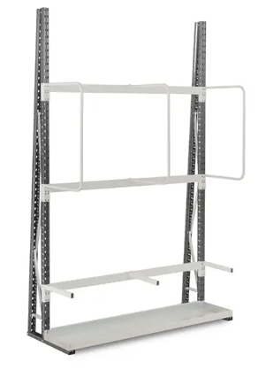 Rayonnage pour le stockage vertical de longue portée