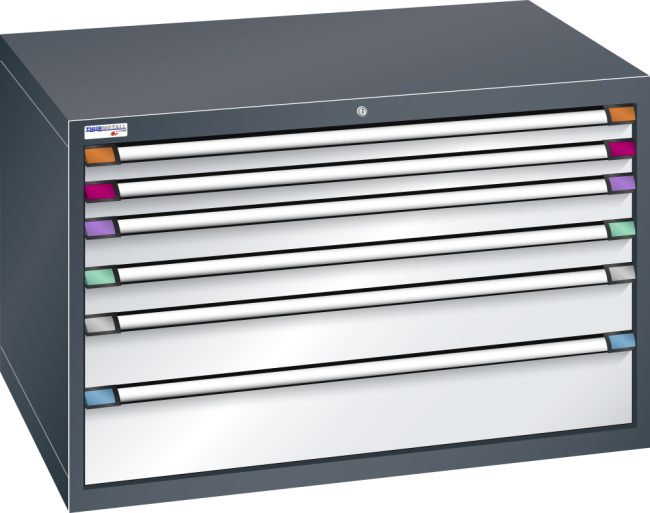 Armoire à tiroir gris RAL 502