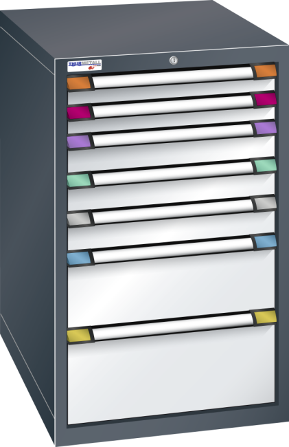 Armoire à tiroir gris RAL 502