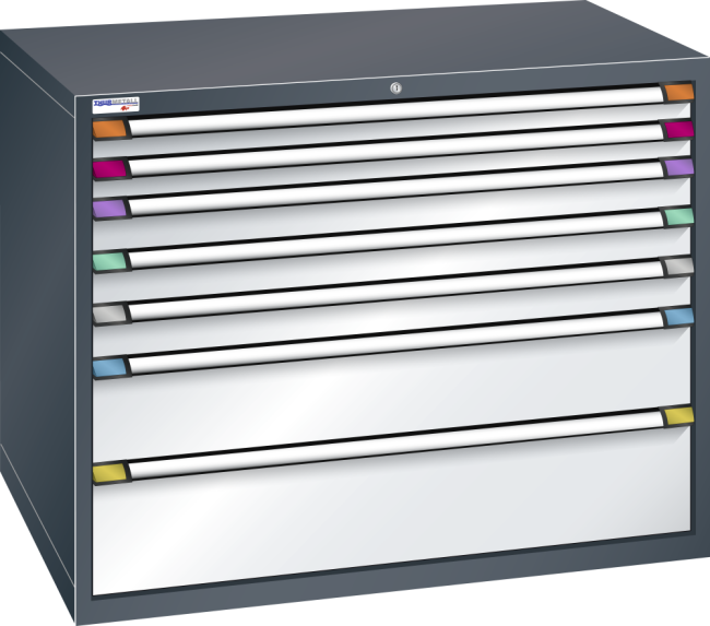 Armoire à tiroir gris RAL 502