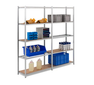 rayonnage industriel galvanisé à tablettes tubulaires