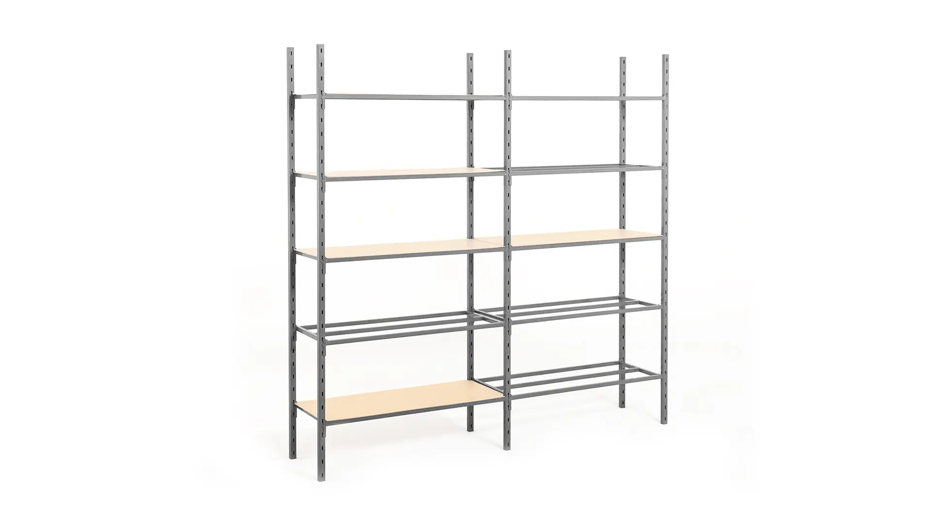 rayonnage pour charge légère quick'tube simple étagère