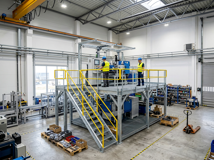 charge admissible et charge exploitation plateforme industrielle