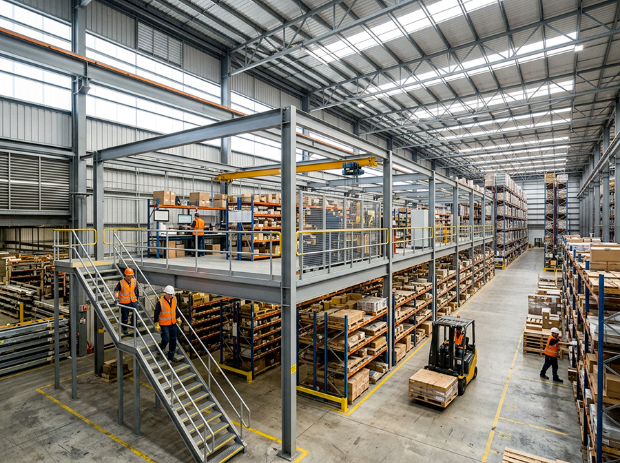 plateforme industrielle et charge limite exploitation