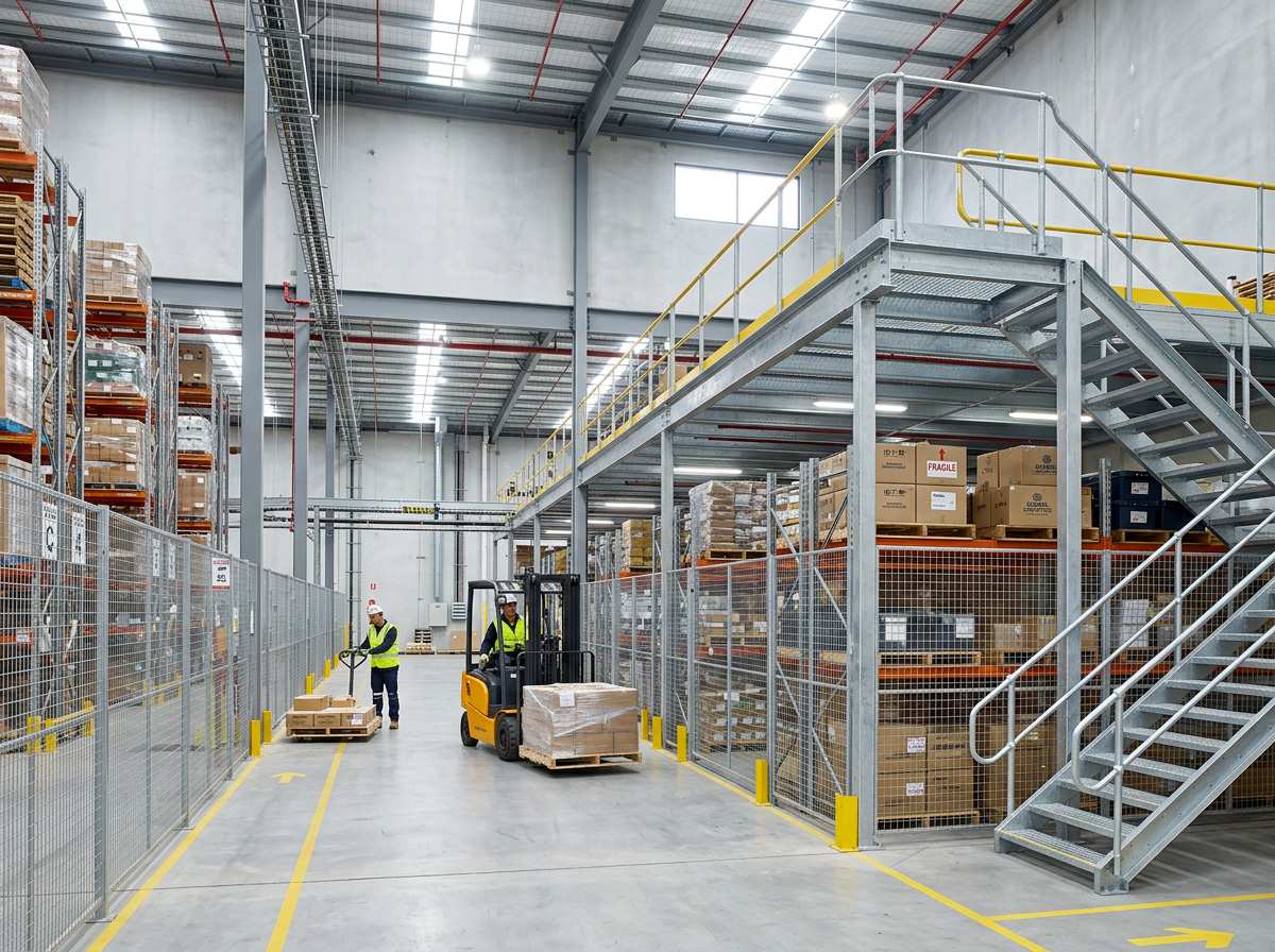 cloisons grillagées industrielles pour organiser vos entrepôts de stockage industriels