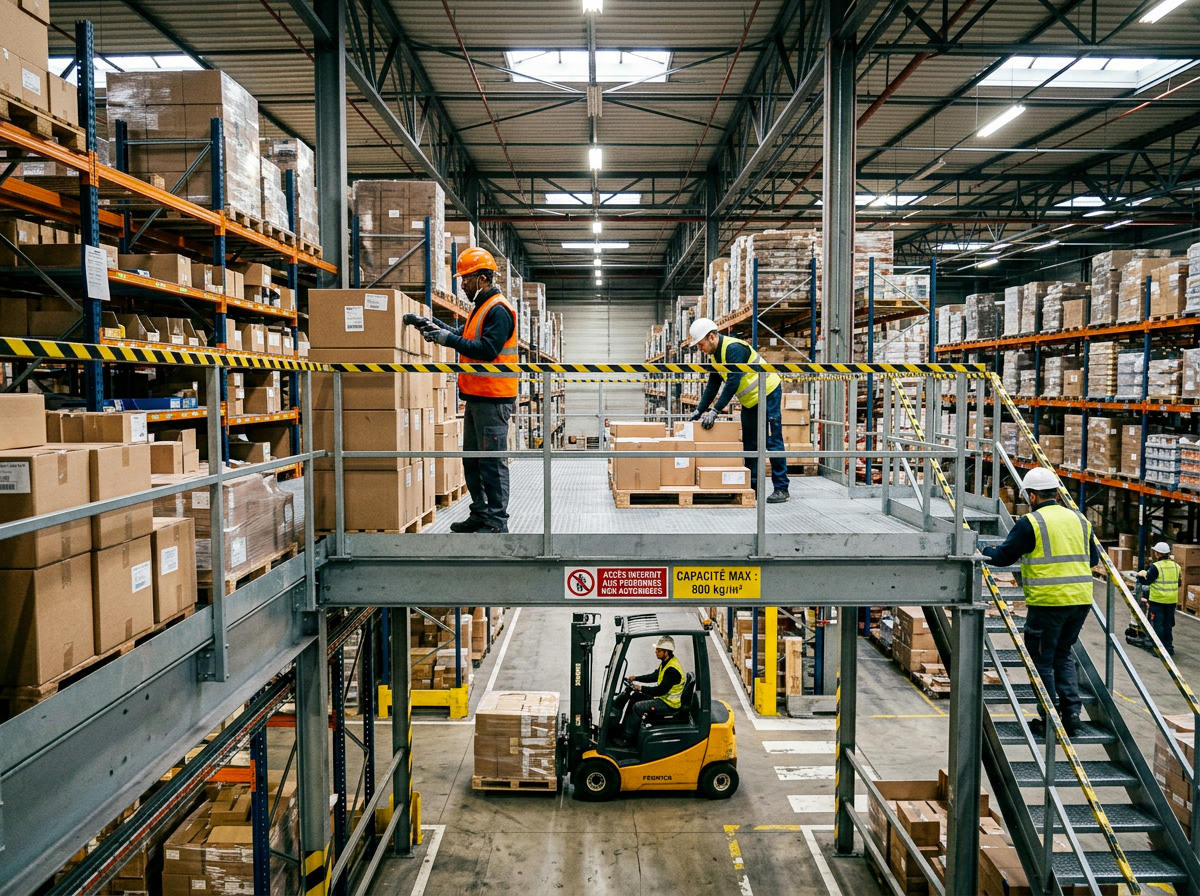 optimiser la surface de vos locaux avec une plateforme industrielle